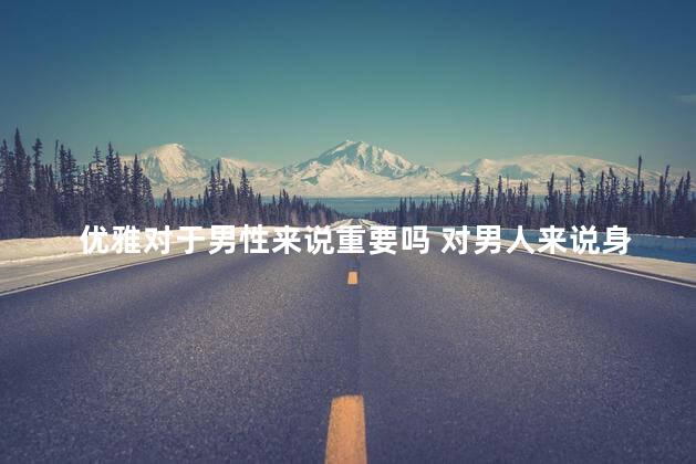 优雅对于男性来说重要吗 对男人来说身材还是脸重要